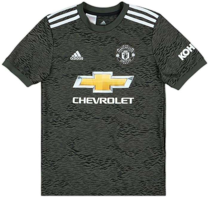 2020-21 Manchester United Away Shirt B.Fernandes #18 - 10/10 - (M.Boys)