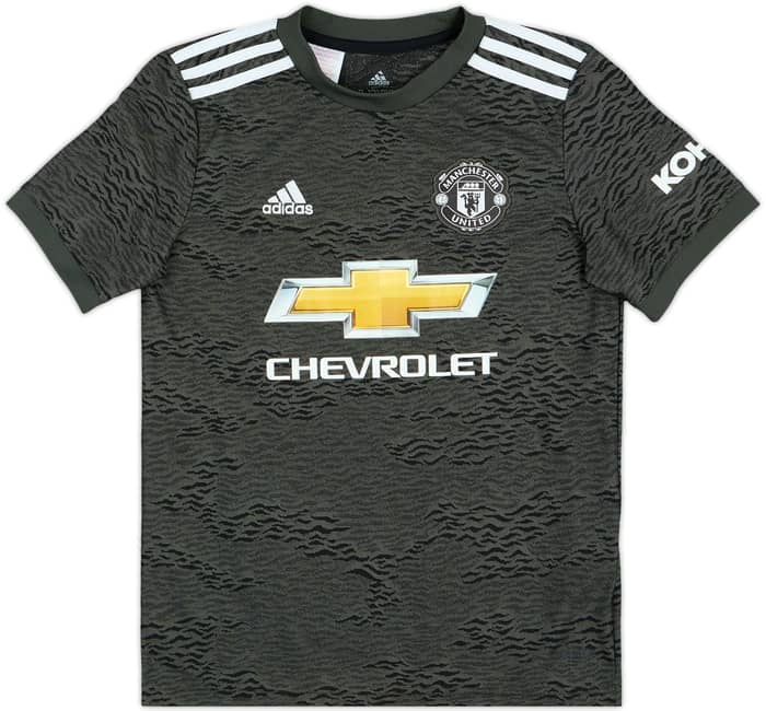 2020-21 Manchester United Away Shirt B.Fernandes #18 - 9/10 - (M.Boys)