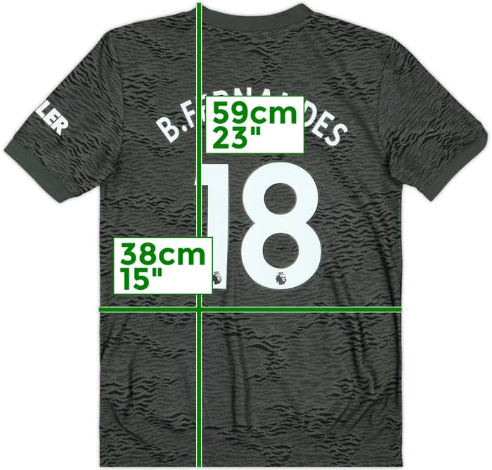 2020-21 Manchester United Away Shirt B.Fernandes #18 - 9/10 - (M.Boys)