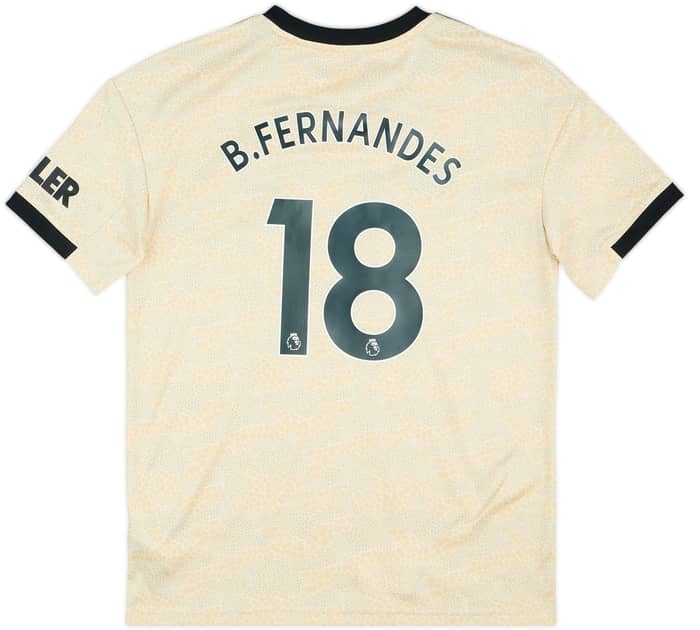 2019-20 Manchester United Away Shirt B.Fernandes #18 - 9/10 - (L.Boys)