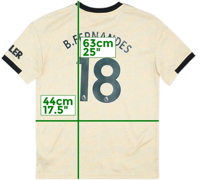 2019-20 Manchester United Away Shirt B.Fernandes #18 - 9/10 - (L.Boys)