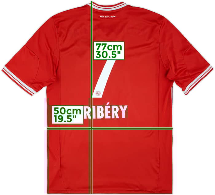 2013-14 Bayern Munich Home Shirt Ribery #7 - 4/10 - (L)