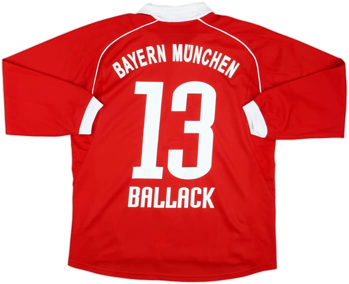2005-06 Bayern Munich Home L/S Shirt Ballack #13 - 8/10 - (XL.Boys)