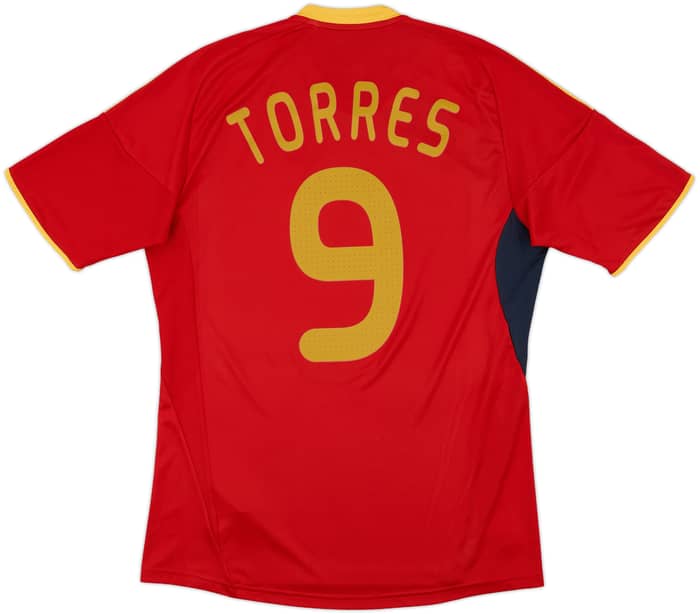 2009 Spain Home Shirt Torres #9 - 8/10 - (M)