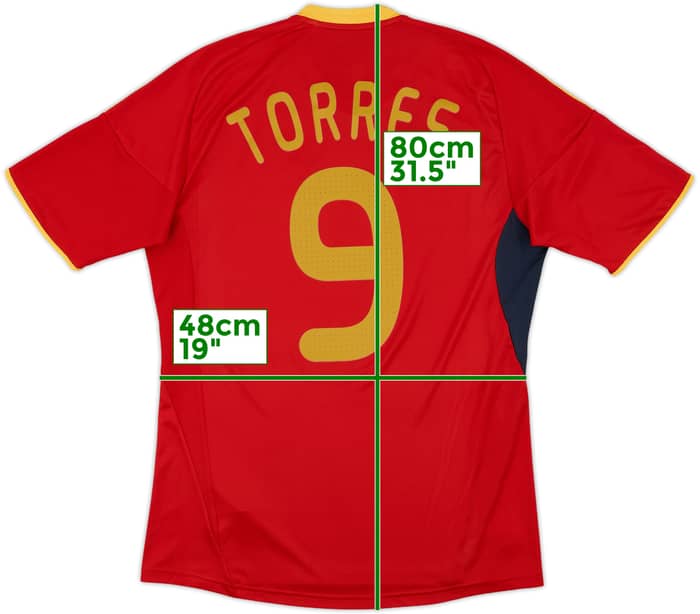 2009 Spain Home Shirt Torres #9 - 8/10 - (M)