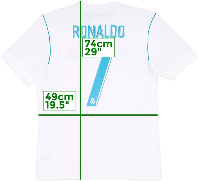 2017-18 Real Madrid Home Shirt Ronaldo #7 (M)