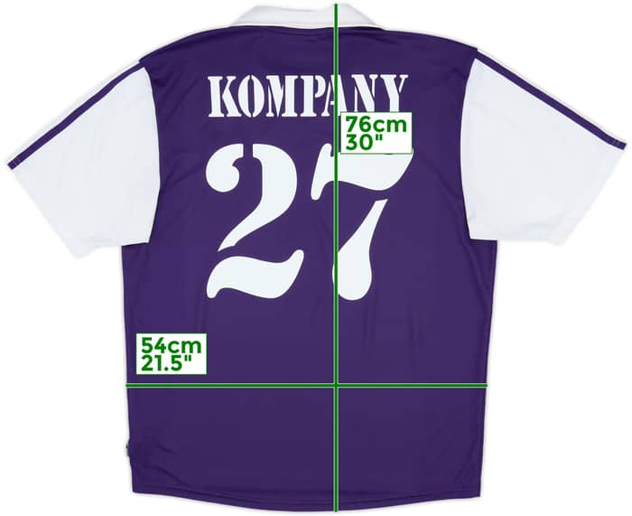 2003-04 Anderlecht Away Shirt Kompany #27 - 9/10 - (L)