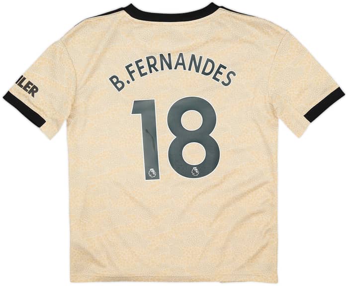 2019-20 Manchester United Away Shirt B.Fernandes #18 - 7/10 - (M.Boys)