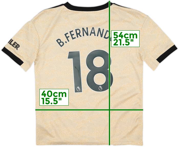 2019-20 Manchester United Away Shirt B.Fernandes #18 - 7/10 - (M.Boys)