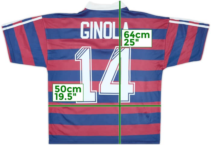 1995-96 Newcastle Away Shirt Ginola #14 - 6/10 - (M.Boys)
