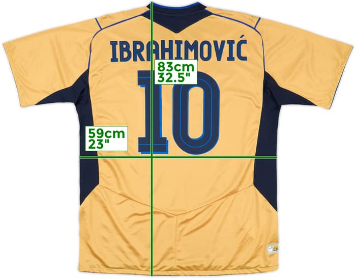 2004-05 Sweden Anniversary Third Shirt Ibrahimovic #10 - 10/10 - (XXL)