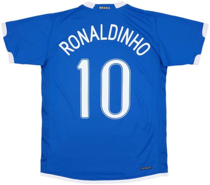 2006-07 Brazil Away Shirt Ronaldinho #10 - 6/10 - (M)