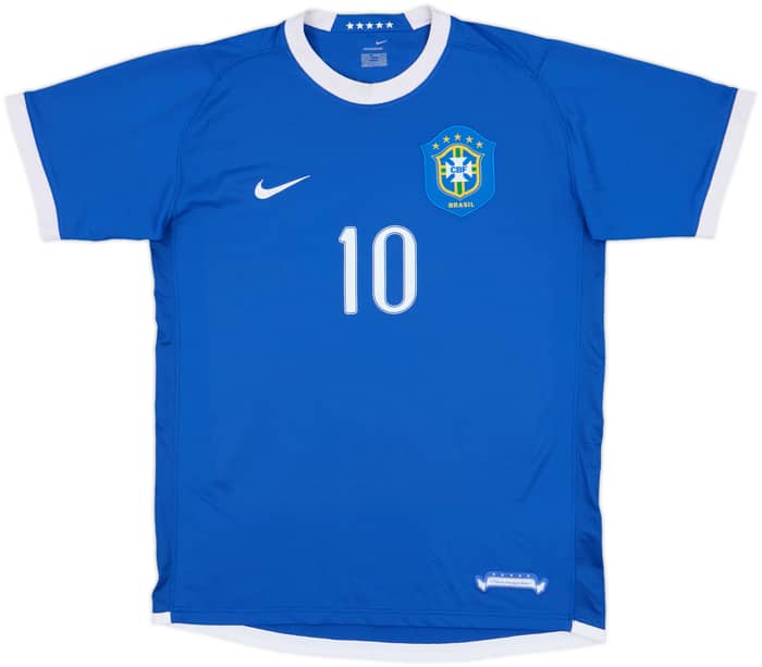 2006-07 Brazil Away Shirt Ronaldinho #10 - 6/10 - (M)