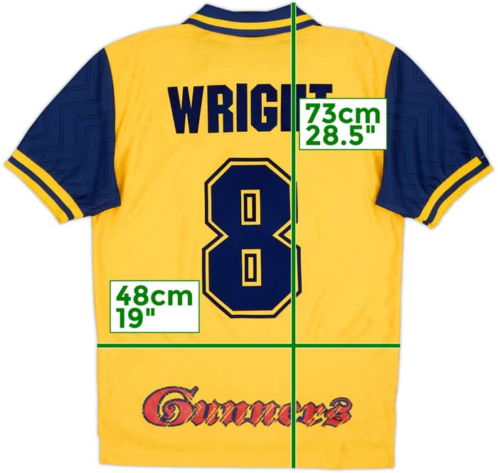 1996-97 Arsenal Away Shirt Wright #8 - 8/10 - (S)