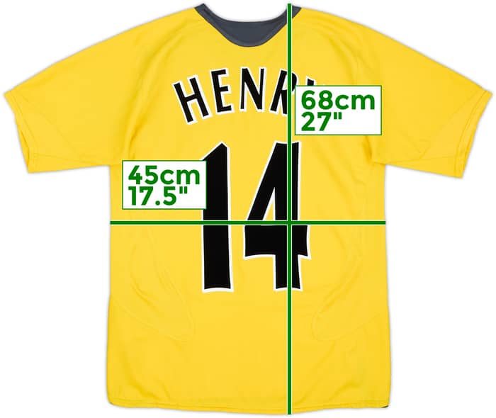 2005-06 Arsenal Away Shirt Henry #14 - 6/10 - (XL.Boys)
