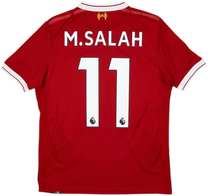 2017-18 Liverpool 125 Years Home Shirt M.Salah #11 - 7/10 - (L.Boys)