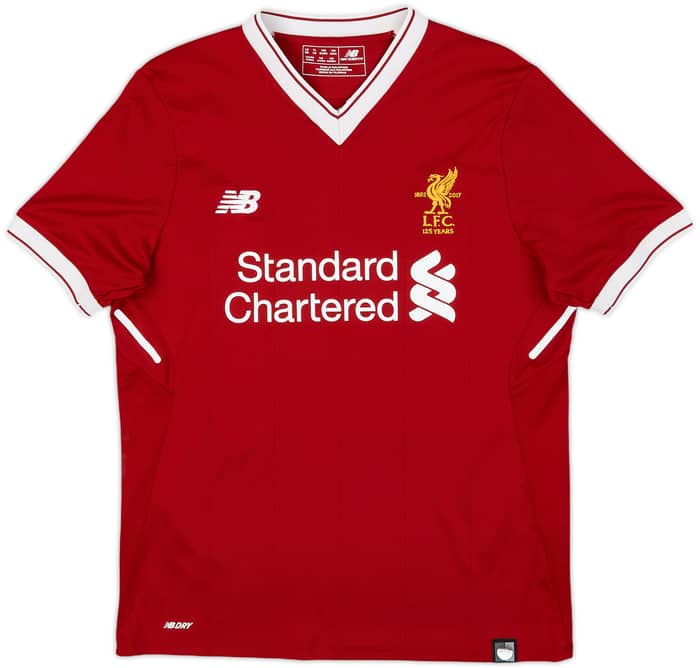 2017-18 Liverpool 125 Years Home Shirt M.Salah #11 - 7/10 - (L.Boys)