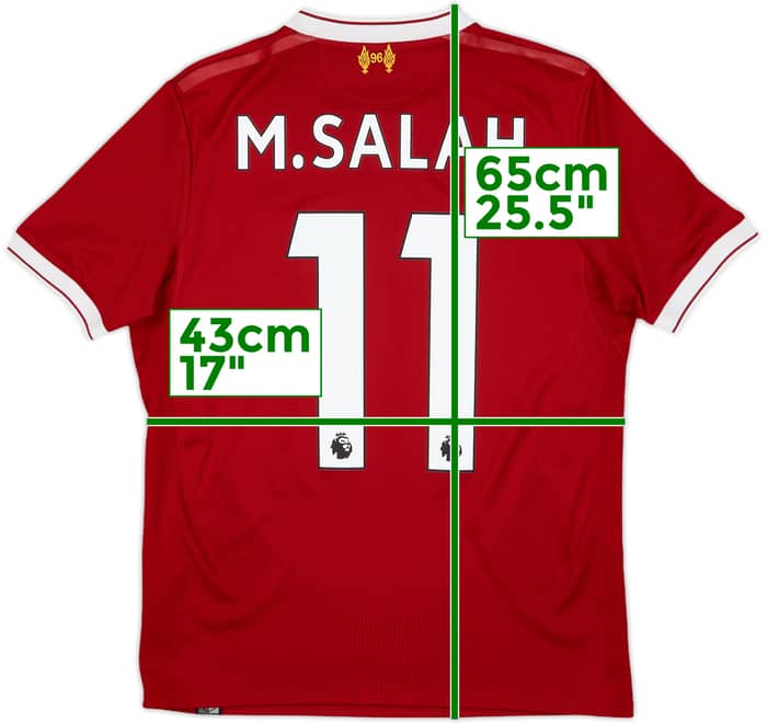2017-18 Liverpool 125 Years Home Shirt M.Salah #11 - 7/10 - (L.Boys)