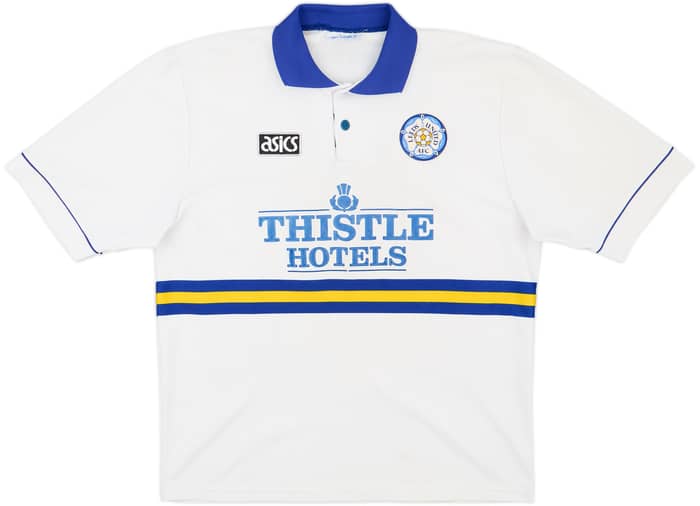 1993-95 Leeds United Home Shirt Radebe #27 - 6/10 - (L)