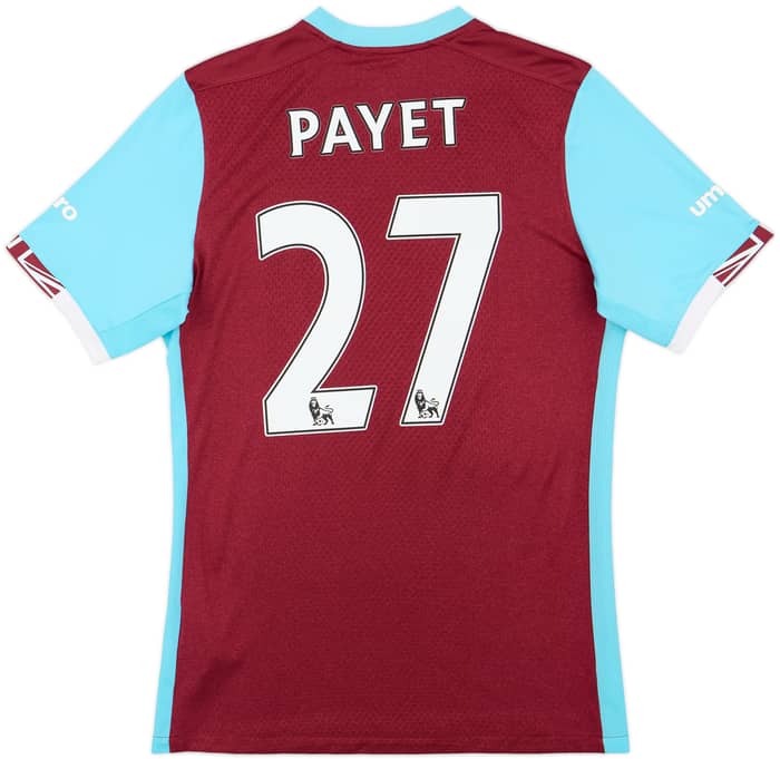 2016-17 West Ham Home Shirt Payet #27 - 9/10 - (S)