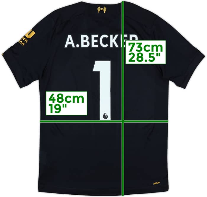 2020-21 Liverpool GK S/S Shirt A.Becker #1 - 10/10 - (S)