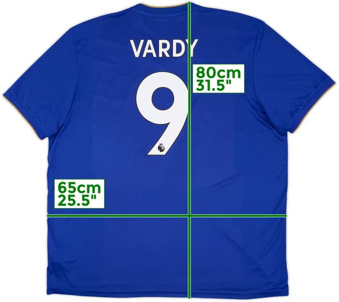 2018-19 Leicester Home Shirt Vardy #9 - 9/10 - (XXL)