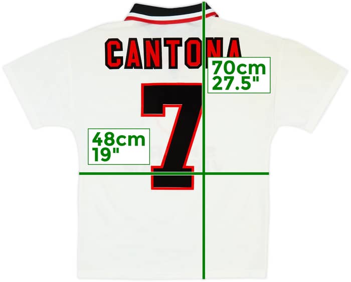 1996-97 Manchester United Away Shirt Cantona #7 - 6/10 - (Y)