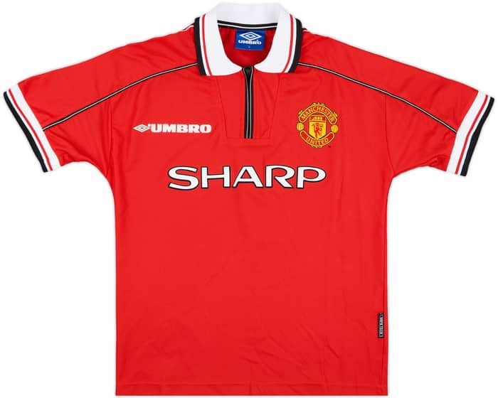 1998-00 Manchester United Home Shirt Beckham #7 - 10/10 - (Y)