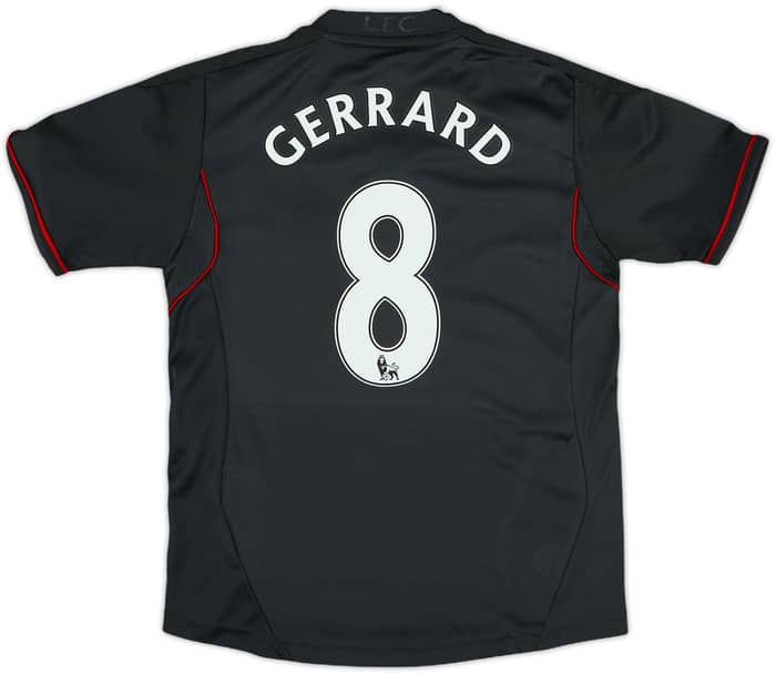 2011-12 Liverpool Away Shirt Gerrard #8 - 8/10 - (7-8 Years)