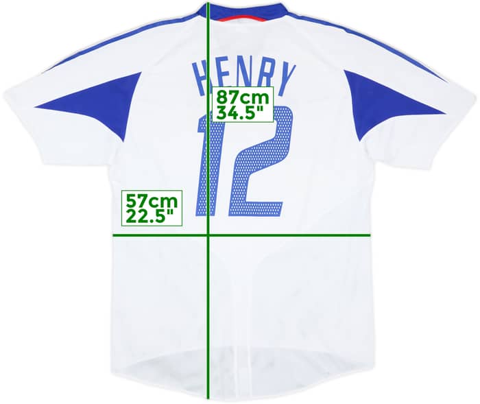 2004-06 France Away Shirt Henry #12 - 6/10 - (XL)