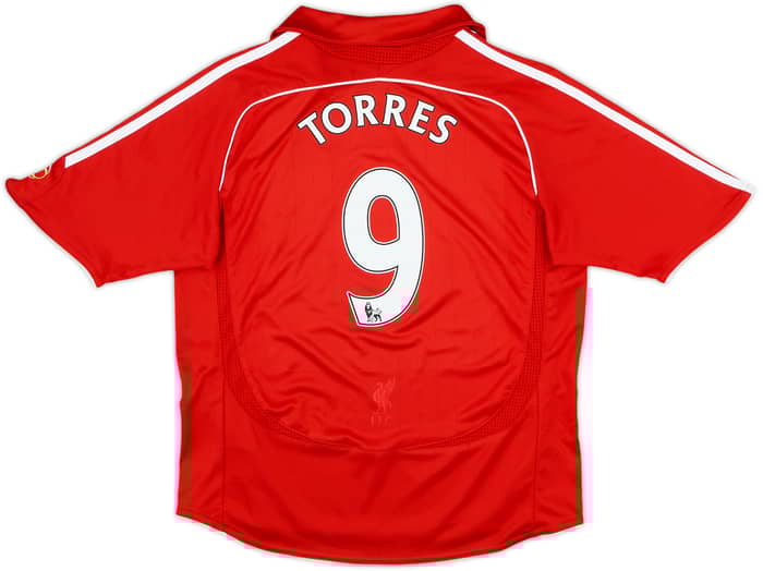 2006-08 Liverpool Home Shirt Torres #9 - 9/10 - (S.Boys)