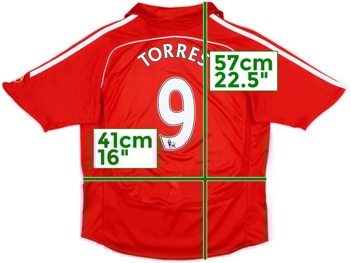 2006-08 Liverpool Home Shirt Torres #9 - 9/10 - (S.Boys)