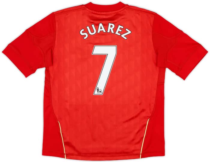 2010-12 Liverpool Home Shirt Suarez #7 - 9/10 - (7-8 Years)