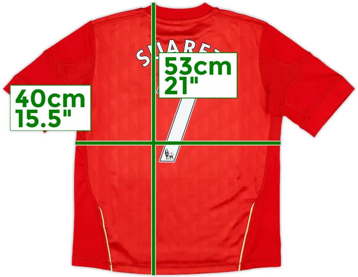 2010-12 Liverpool Home Shirt Suarez #7 - 9/10 - (7-8 Years)