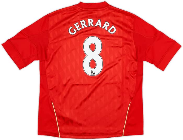 2010-12 Liverpool Home Shirt Gerrard #8 - 9/10 - (7-8 Years)