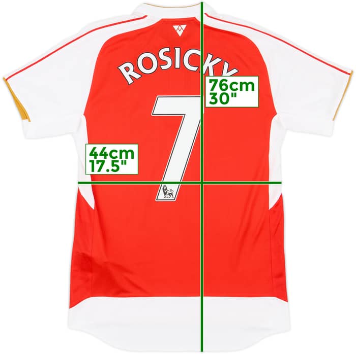 2015-16 Arsenal Home Shirt Rosicky #7 - 5/10 - (S)
