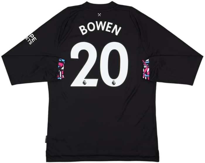 2022-23 West Ham United Away L/S Shirt Bowen #20 - 9/10 - (XL)
