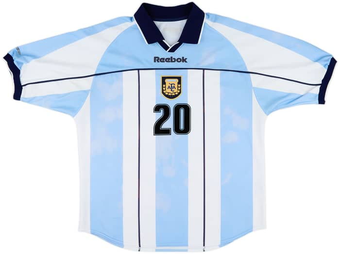 2000-01 Argentina Home Shirt Gallardo #20 - 4/10 - (XL)