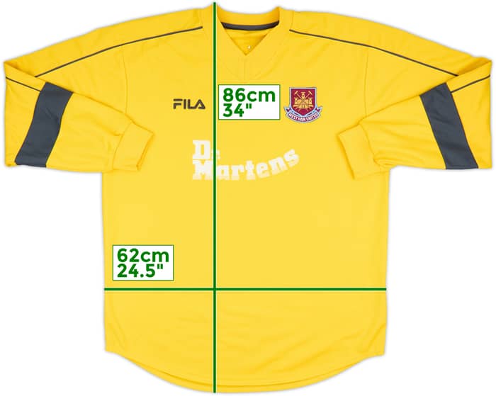 2001-03 West Ham GK Shirt - 8/10 - (XXL)