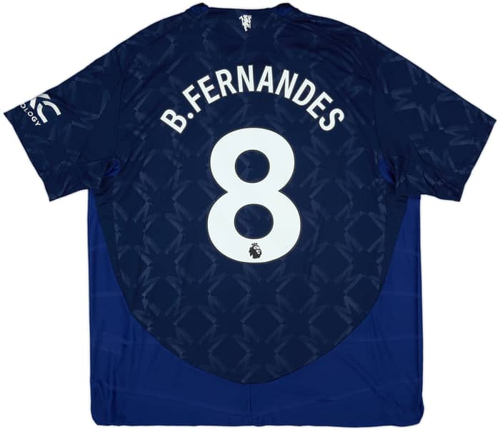2024-25 Manchester United Authentic Away Shirt B.Fernandes #8 - 8/10 - (XXL)