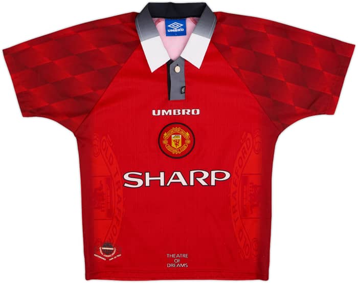 1996-98 Manchester United Home Shirt Cantona #7 - 9/10 - (Y)
