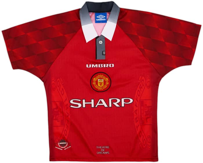 1996-98 Manchester United Home Shirt Cantona #7 - 9/10 - (Y)