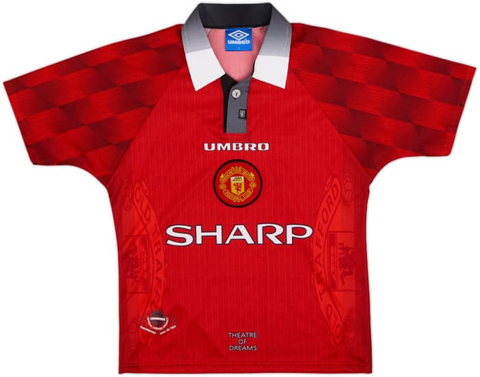 1996-98 Manchester United Home Shirt Cantona #7 - 10/10 - (Y)