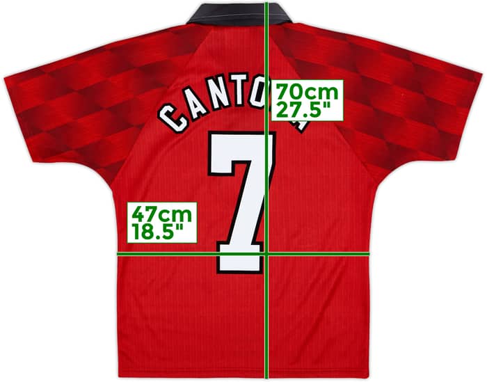 1996-98 Manchester United Home Shirt Cantona #7 - 10/10 - (Y)