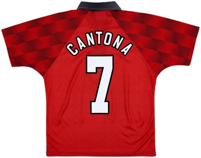 1996-98 Manchester United Home Shirt Cantona #7 - 9/10 - (Y)