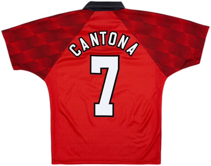 1996-98 Manchester United Home Shirt Cantona #7 - 9/10 - (Y)