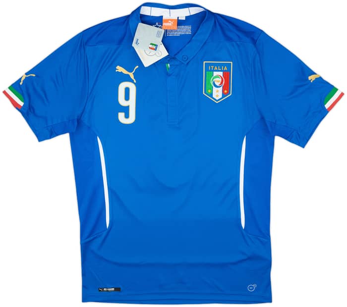2014-15 Italy Home Shirt Balotelli #9 (L)