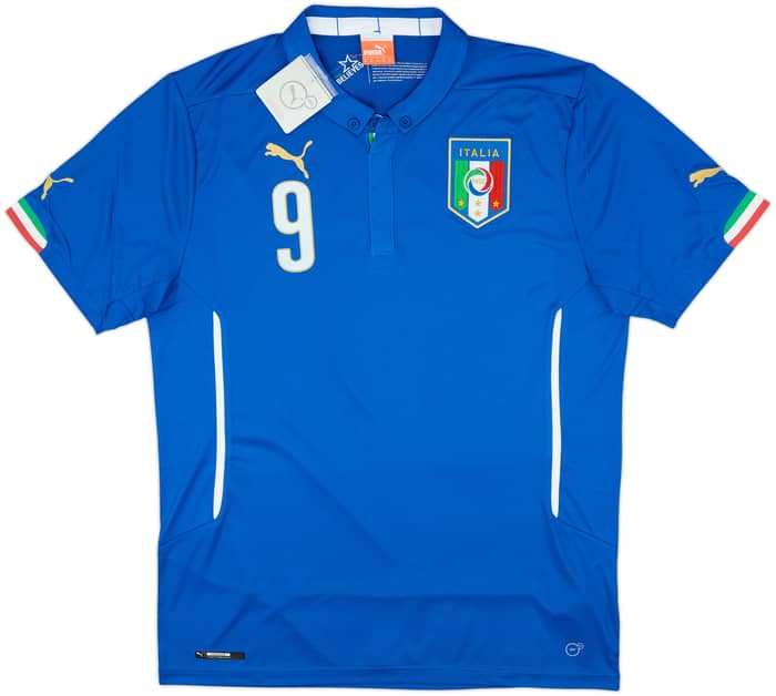 2014-15 Italy Home Shirt Balotelli #9 (XL)