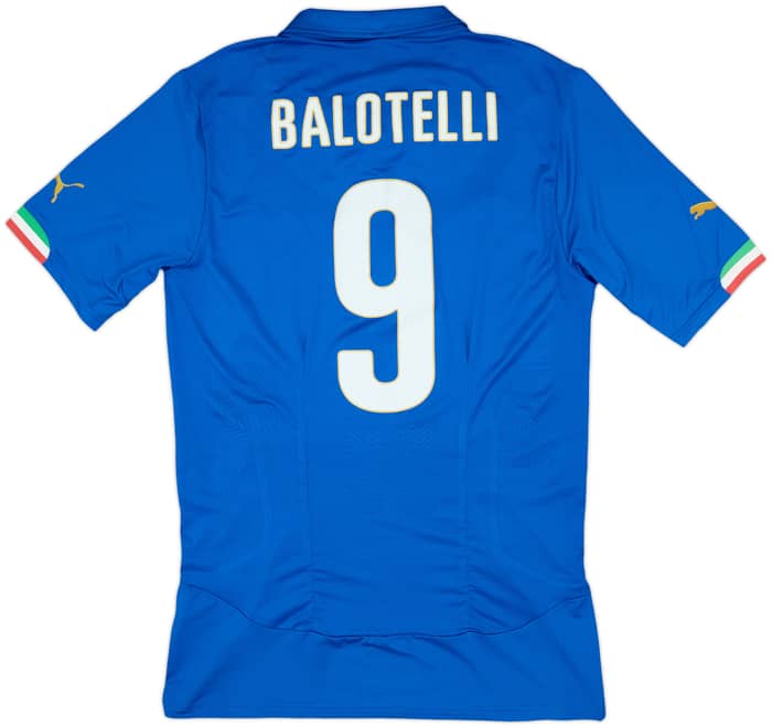 2014-15 Italy Authentic Home Shirt Balotelli #9 (XXL)