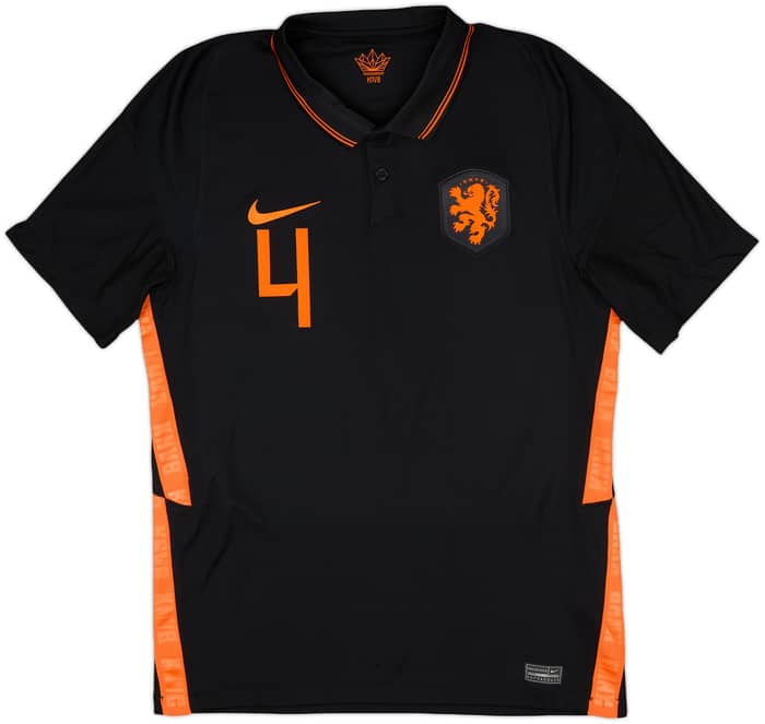 2020-22 Netherlands Away Shirt Virgil #4 - 10/10 - (M)